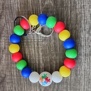 Autism awareness keychain